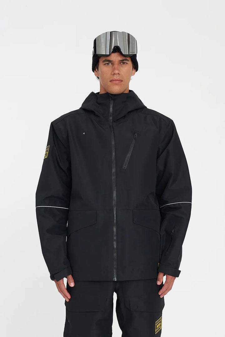 HUFFER MENS SLOWPOKE SNOW JACKET BLACK