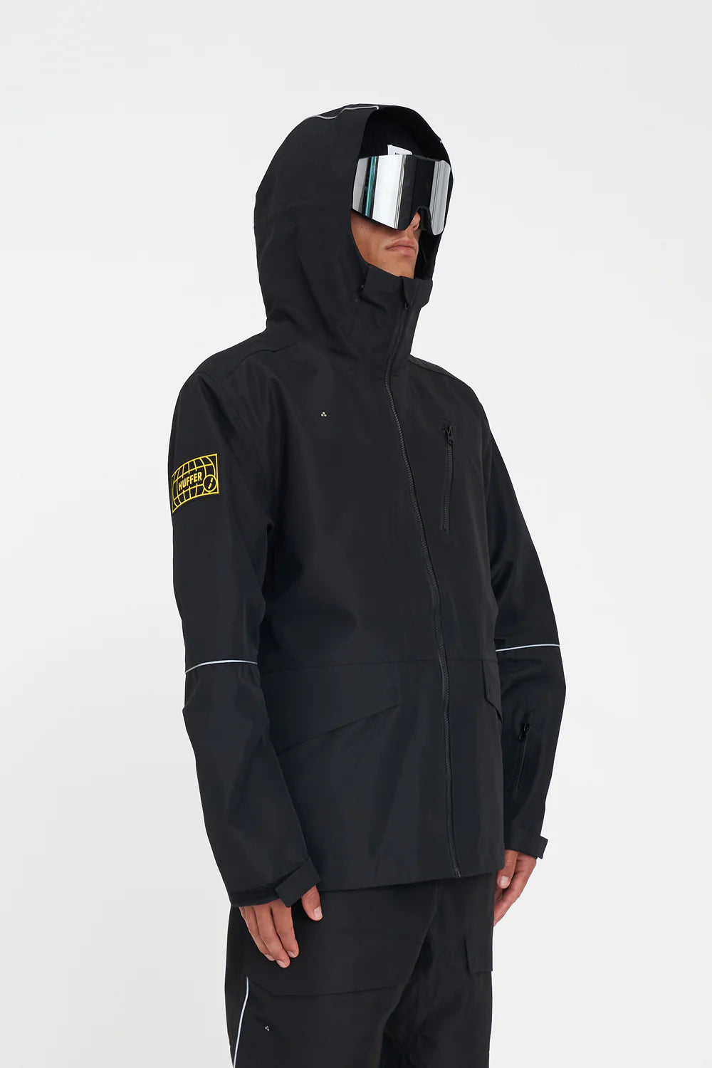 HUFFER MENS SLOWPOKE SNOW JACKET BLACK