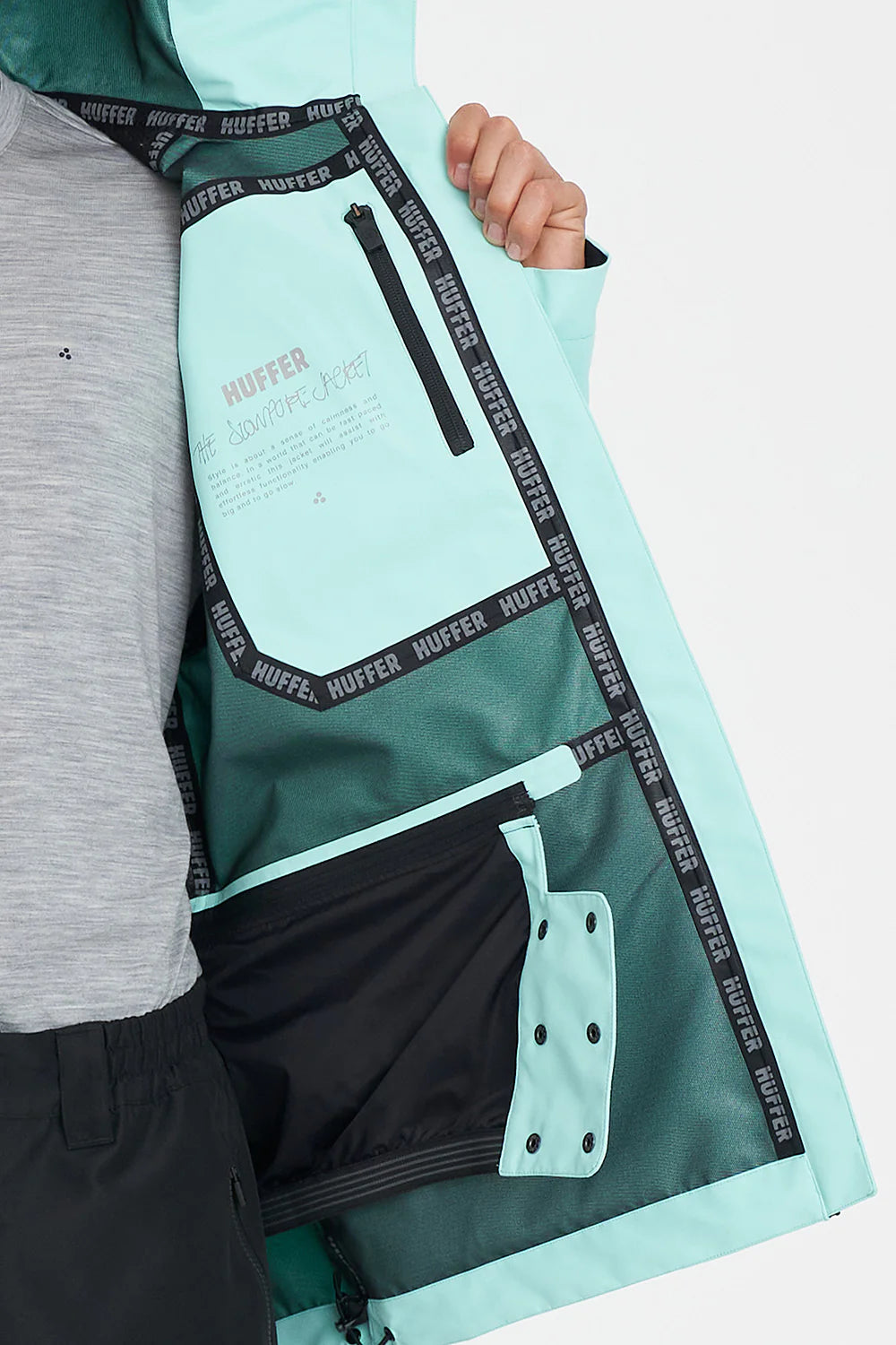 HUFFER MENS SLOWPOKE SNOW JACKET JELLY