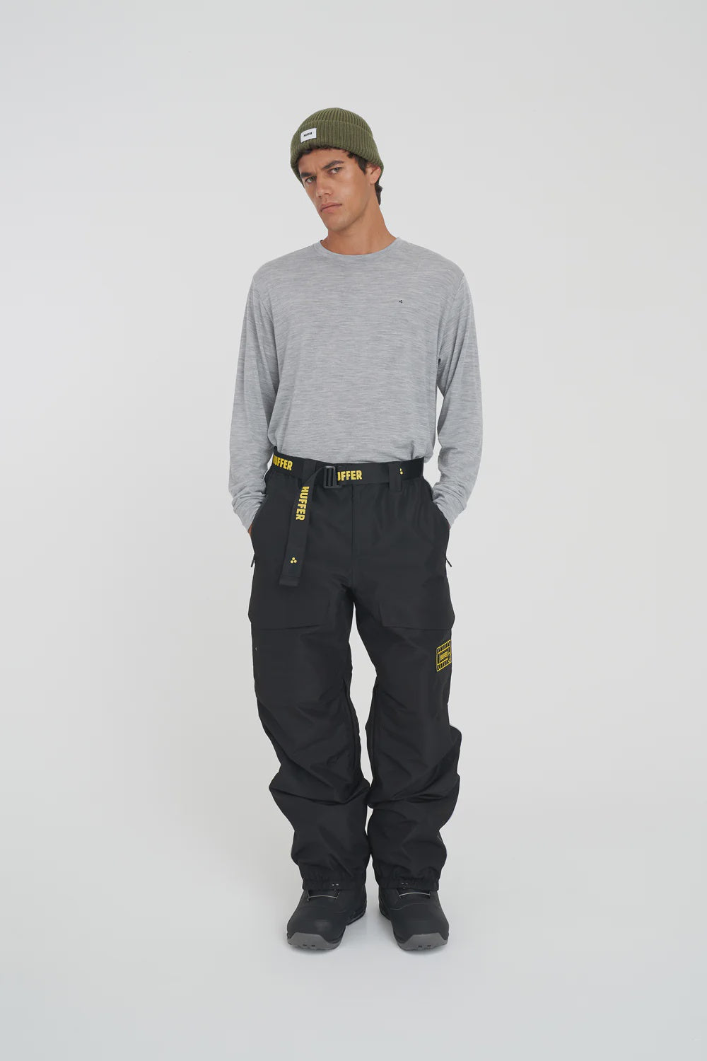 HUFFER MENS M1 SNOW PANT BLACK
