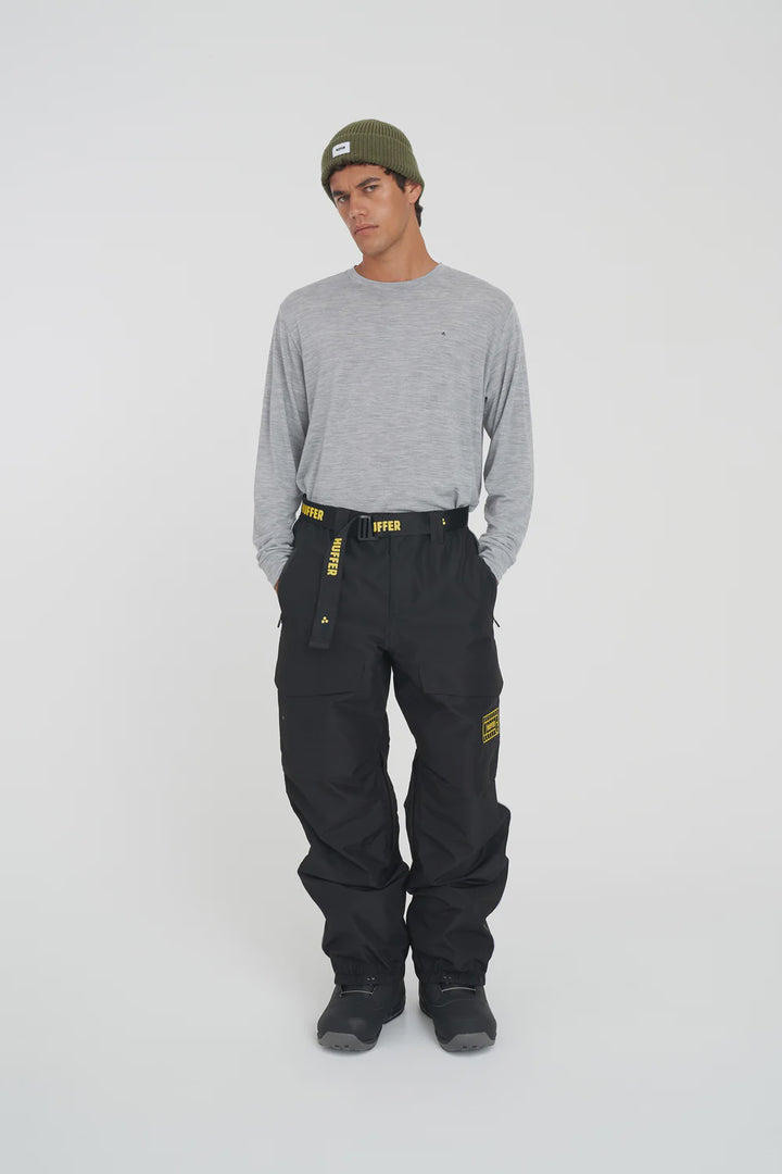 HUFFER MENS M1 SNOW PANT BLACK