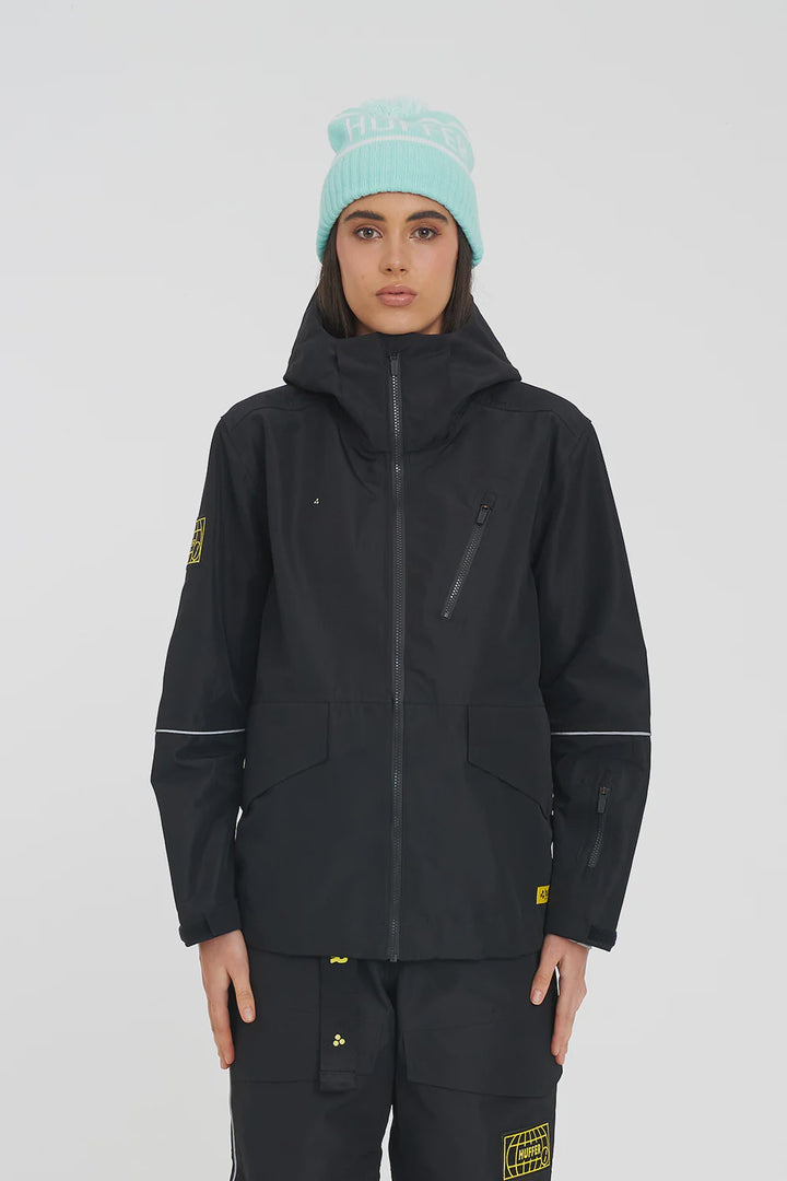 HUFFER WOMENS SLOWPOKE SNOW JACKET BLACK