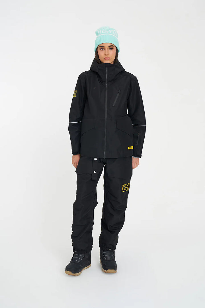 HUFFER WOMENS SLOWPOKE SNOW JACKET BLACK