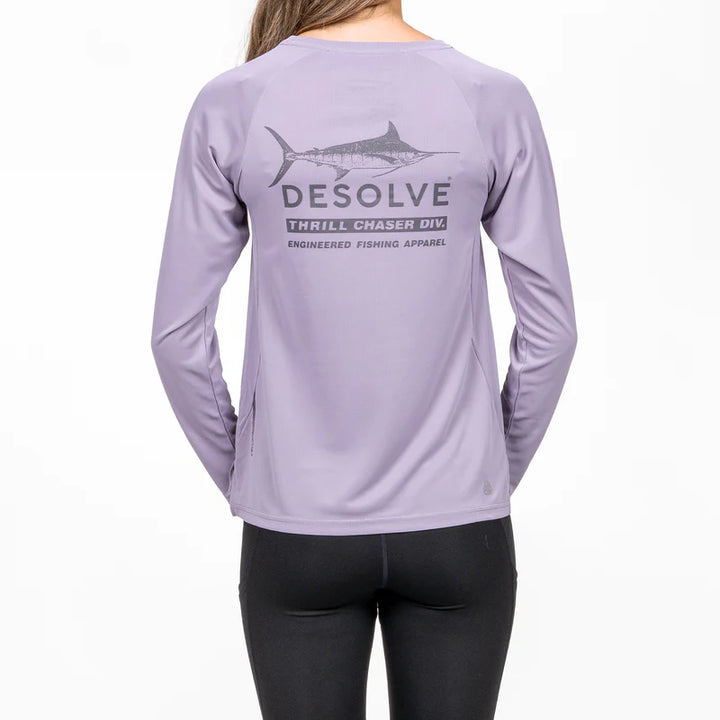 Stripey Ripple Crew Womens / Lavender Aura