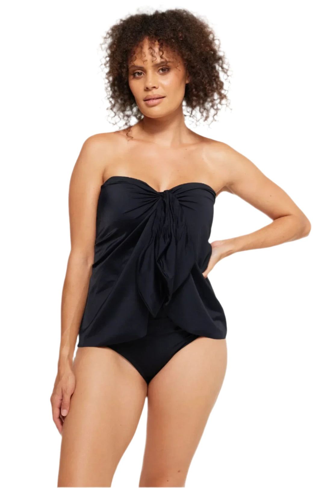 Togs Black Swimdress Overlay