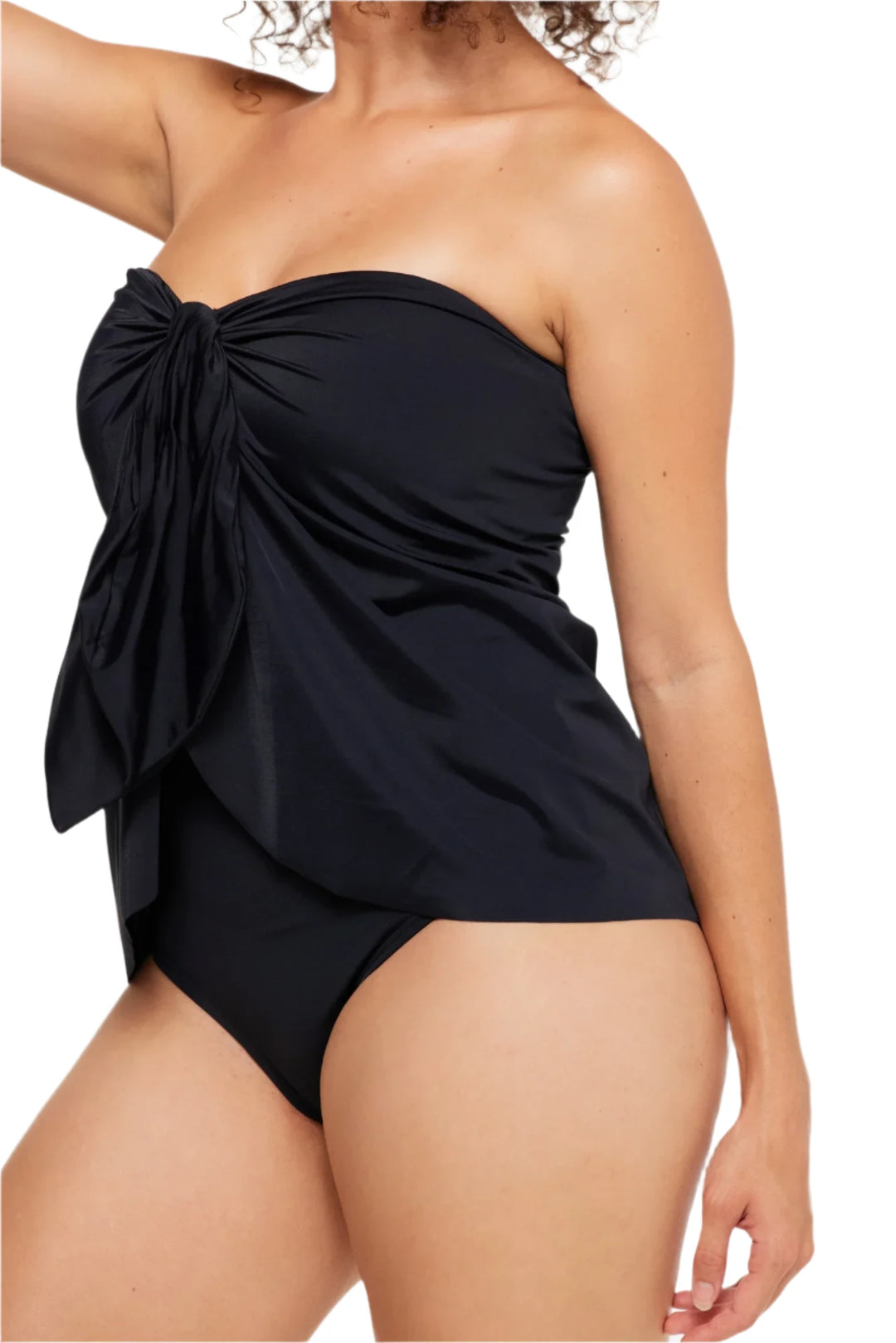 Togs Black Swimdress Overlay