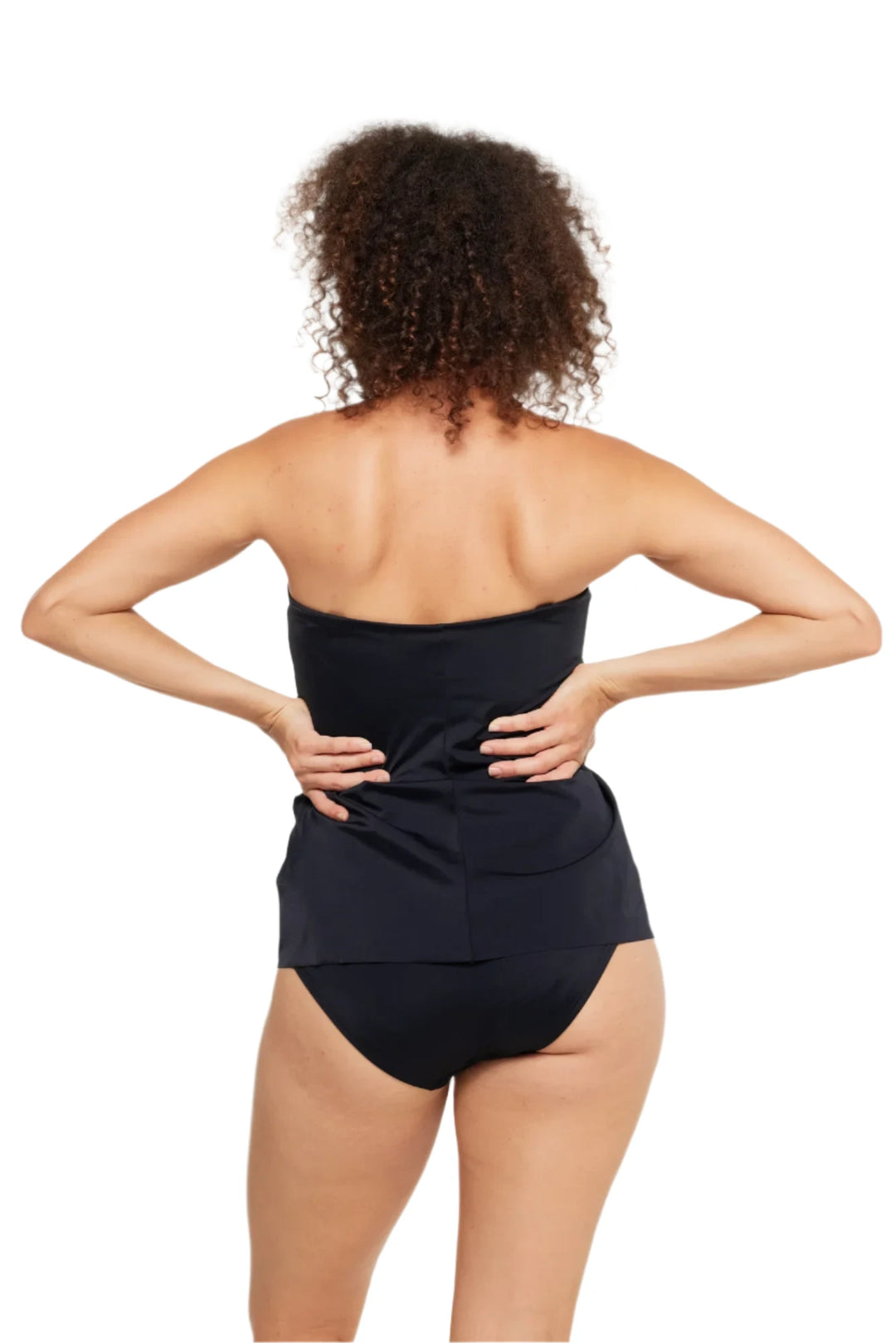 Togs Black Swimdress Overlay
