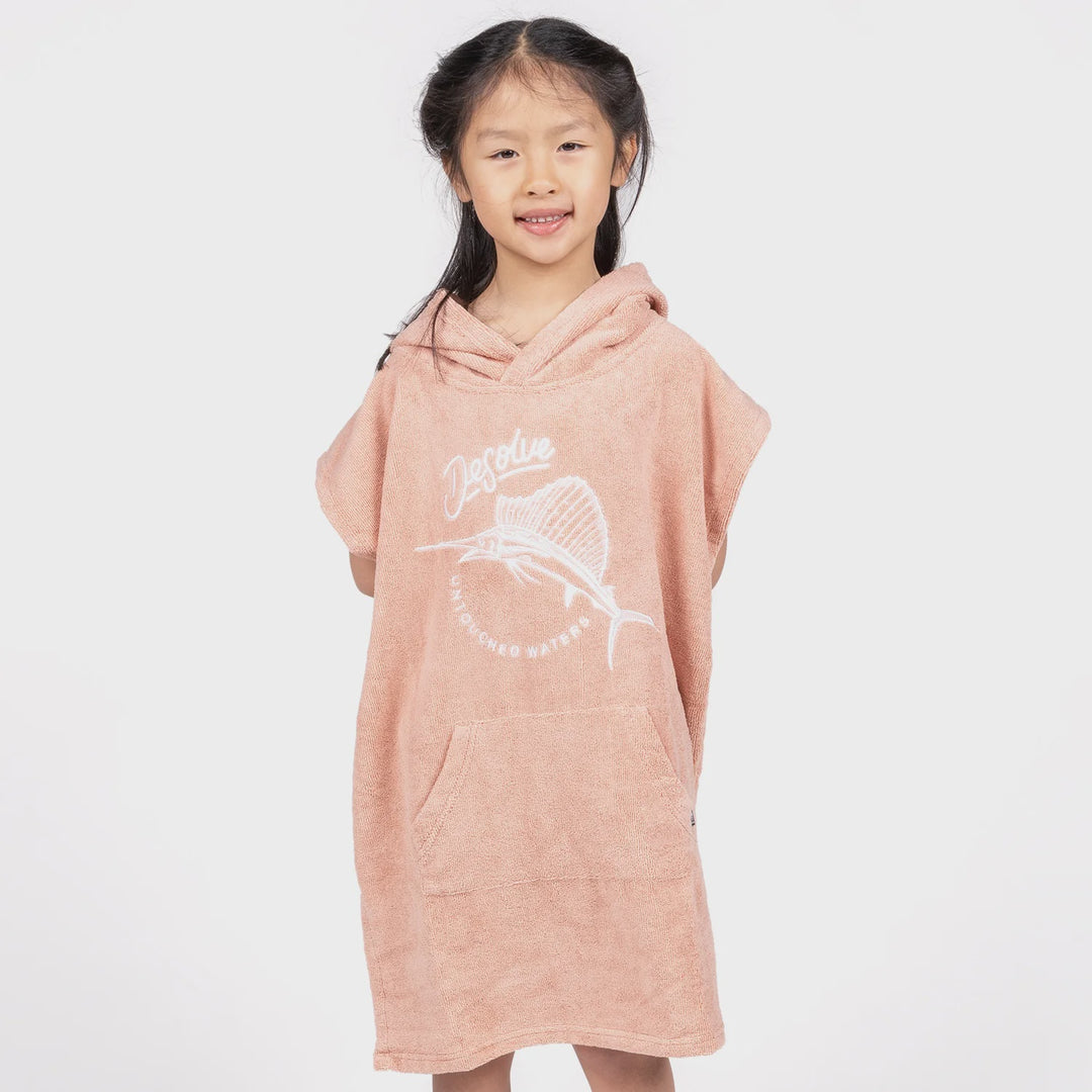 Sail Towel Poncho Kids / Dusty Pink