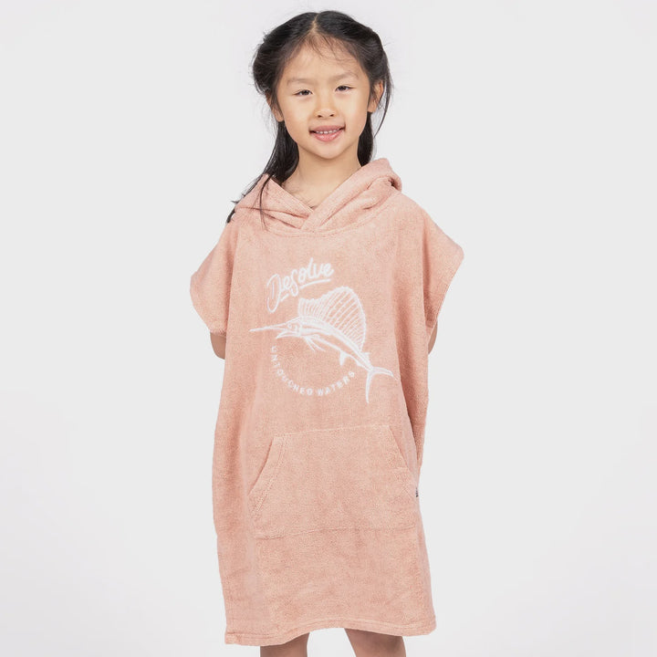 Sail Towel Poncho Kids / Dusty Pink