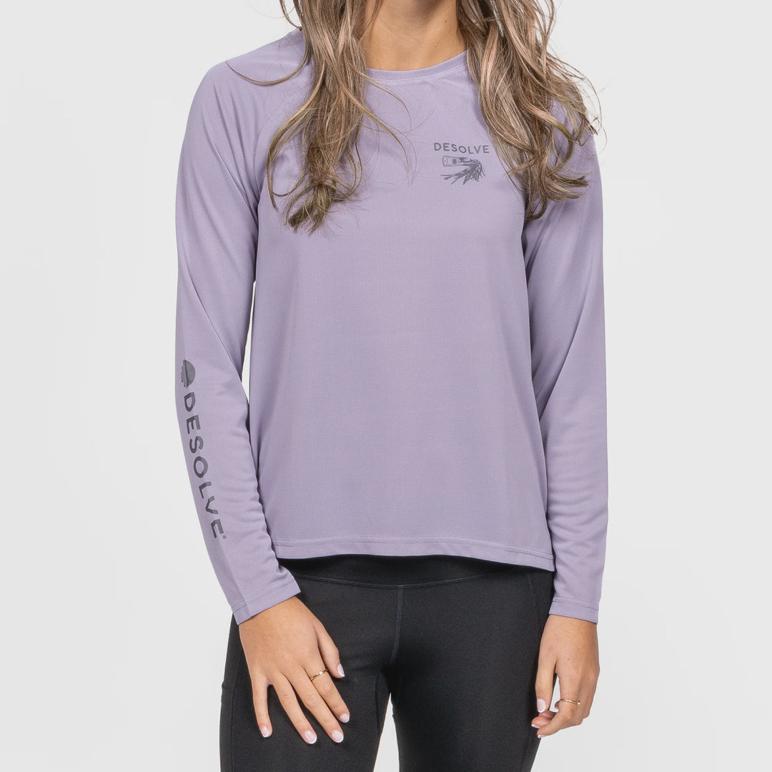 Stripey Ripple Crew Womens / Lavender Aura